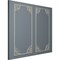 Ekena Millwork 24-in. W x 48-in. H Kepler Panel Moulding Kit Double Panel PMLKKP24X48B - alternate 7